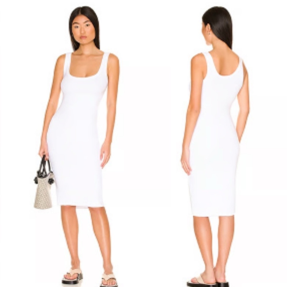 Cotton Citizen NWOT Midi Verona White Sleeveless Dress Size Small